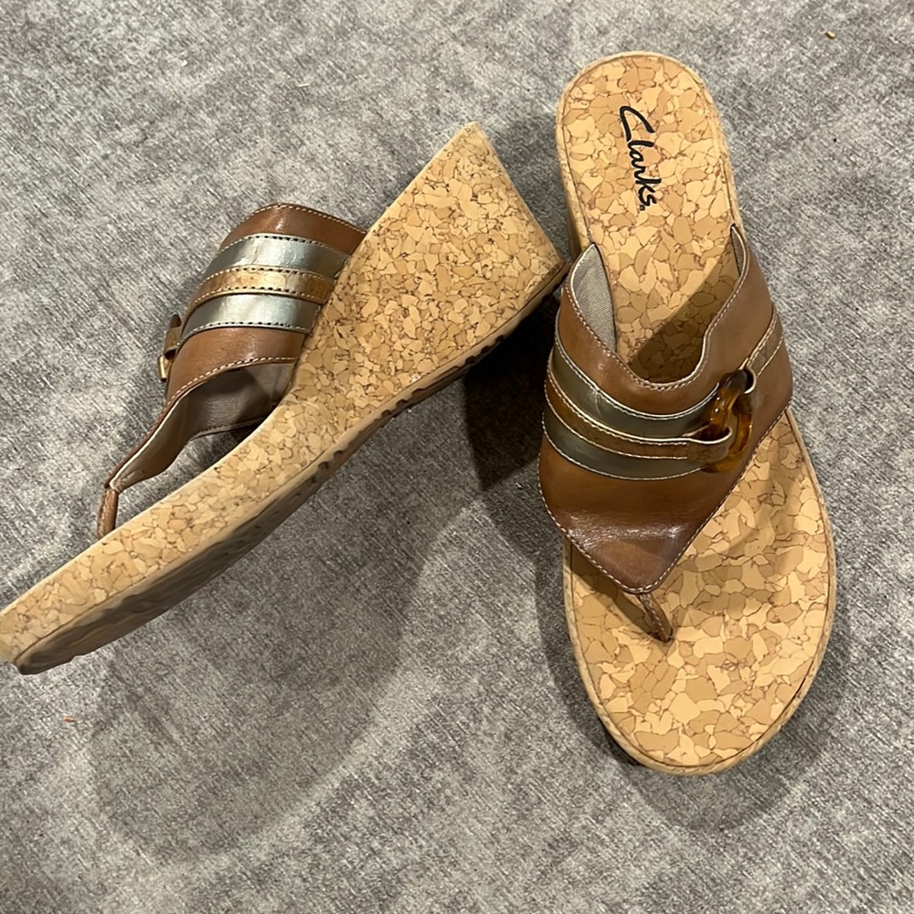 Clarks Wedge Sandals